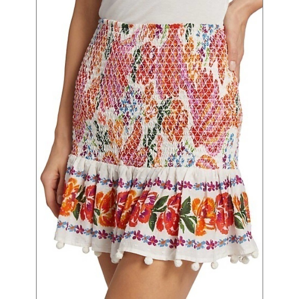 Farm Rio Spring Bananas Smocked Mini Skirt - Picture 6 of 11